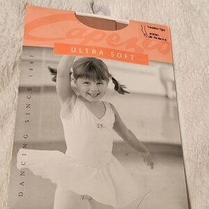 NEW Capezio Ultra Soft Transition Tights 1816C LSN Light Suntan Child Size 8-12